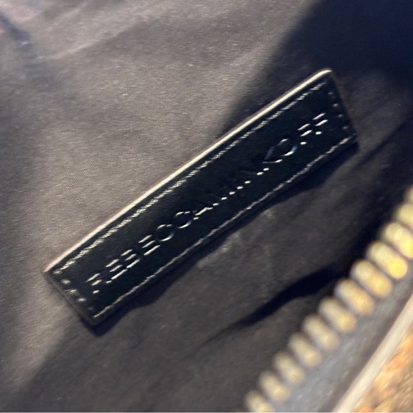 Rebecca Minkoff Gold Rainbow Glitter Studded Wristlet Clutch - Picture 8 of 11